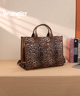 Wrangler laptop tote bag  for women in COW-BROWN